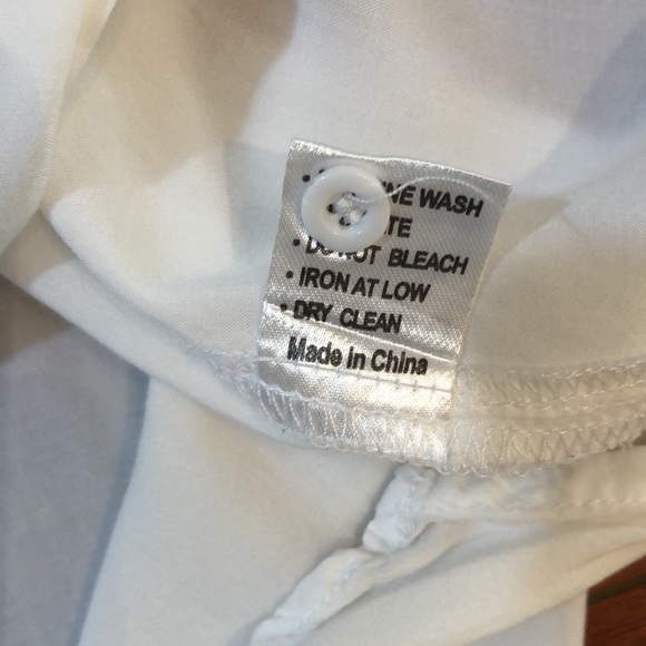 Millau Slouch Off White High Low Style Button Down Shirt - Picture 7 of 8